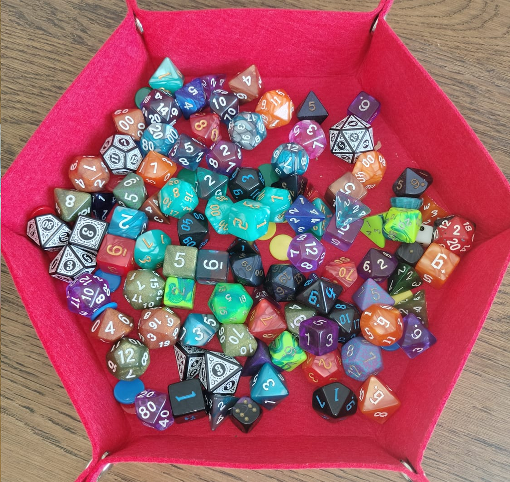 Mystery Dice Bundle – 3 Random Polyhedral Sets (7 Dice Each set: 21 in total) for D&D & TTRPGs