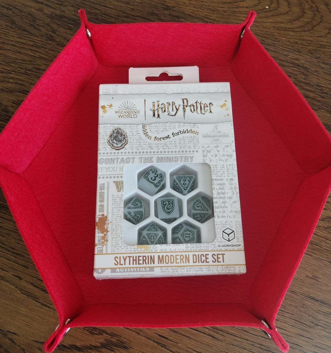 Harry Potter: Slytherin Modern Dice Set – Official Q Workshop Polyhedral Set